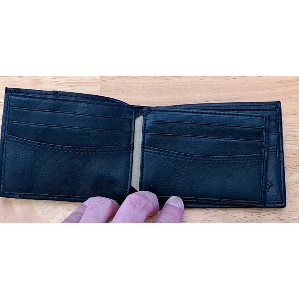 Columbia Men's Slim Bifold Wallet Black RFID Blocking